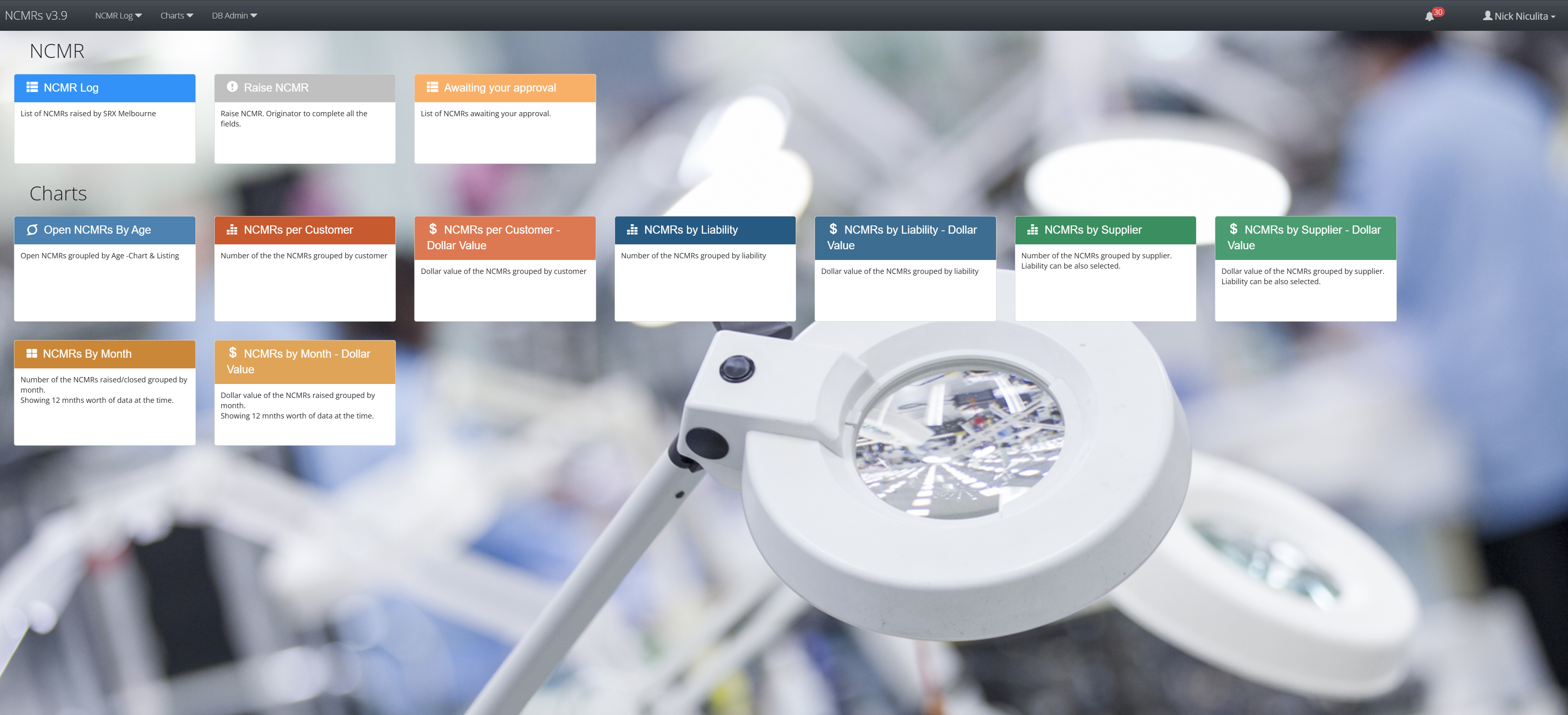 NS-NCMR Welcome Screen