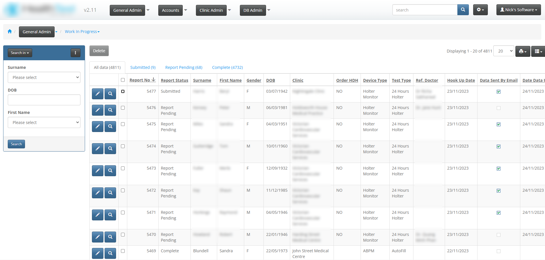 Referrals Listing