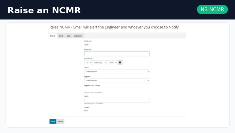 NS-NCMR Raise NCMR Screen